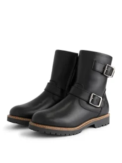 Leder-Boots "Skellerup" in Schwarz>TRAVELIN'