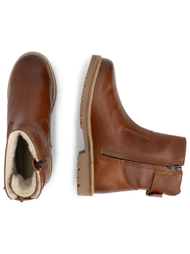 TRAVELIN' Stiefeletten^Leder-Boots "Tingvoll" in Hellbraun