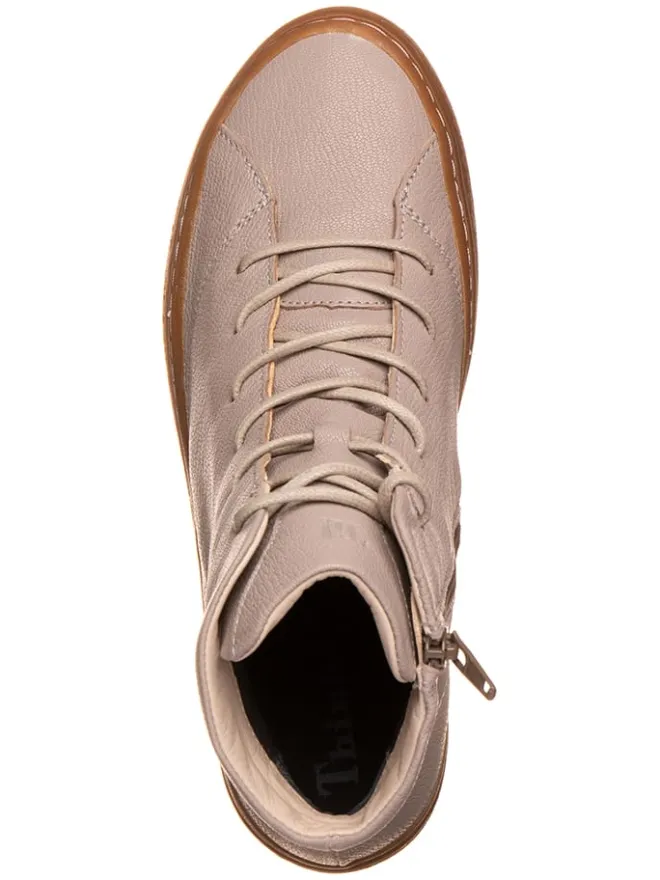 Leder-Boots "Tjub" in Rosa>Think! Outlet