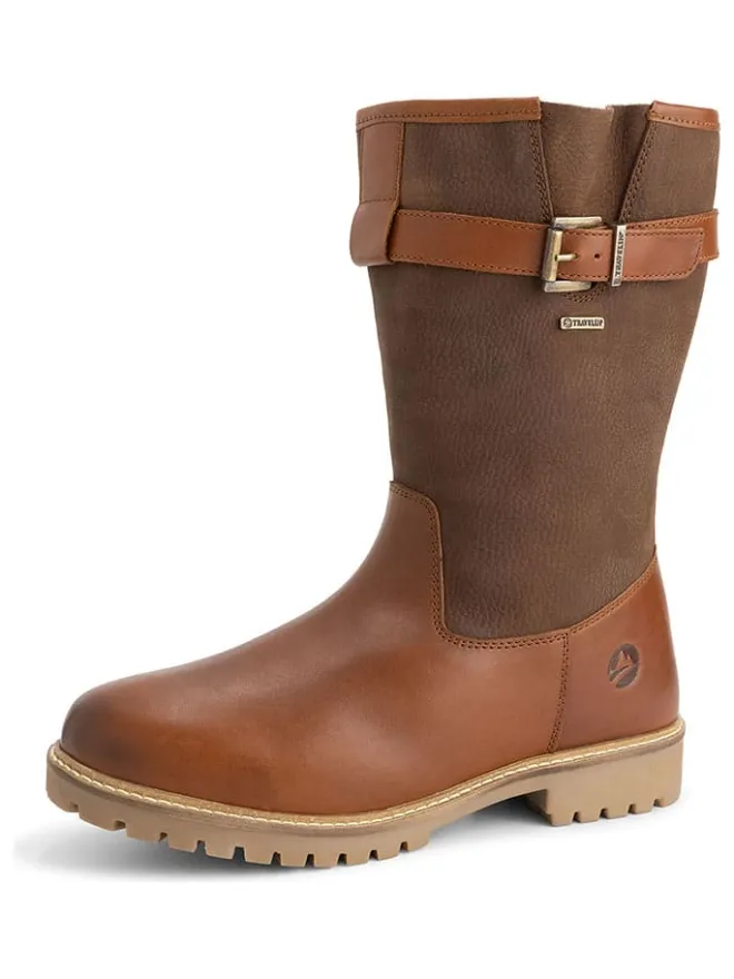 Leder-Boots "Troms" in Hellbraun>TRAVELIN' Clearance