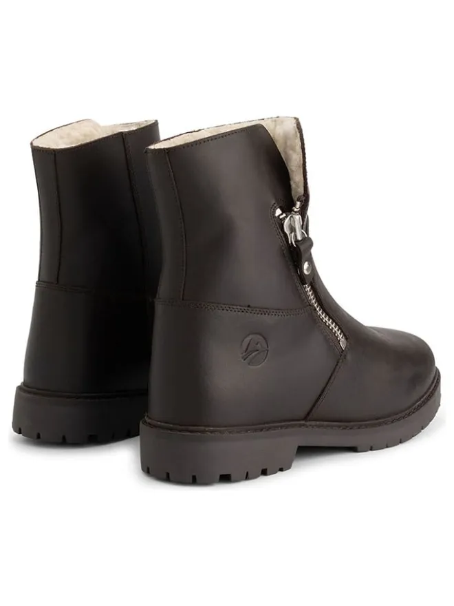 Leder-Boots "Vaerum" in Braun>TRAVELIN'