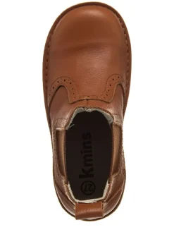 Leder-Chelsea Boots in Hellbraun><noscript><img width=