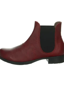 Leder-Chelsea-Boots in Rot>Think! Sale