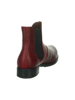 Leder-Chelsea-Boots in Rot><noscript><img width=