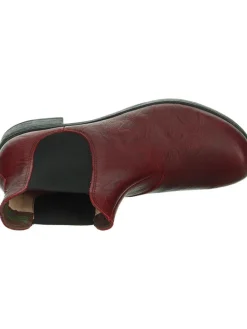 Leder-Chelsea-Boots in Rot><noscript><img width=