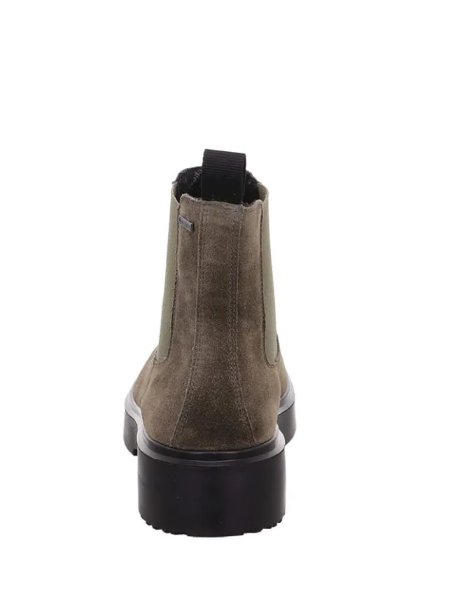 Legero Stiefeletten^Leder-Chelsea-Boots "Angel" in Khaki