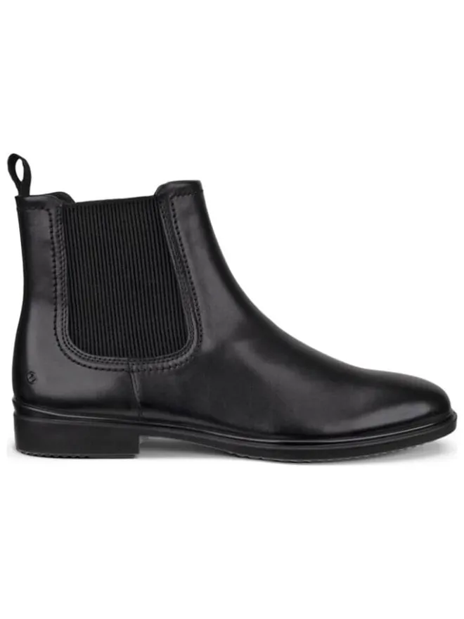 Ecco Stiefeletten^Leder-Chelsea-Boots "Classic" in Schwarz