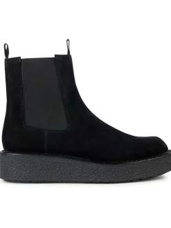 Geox Stiefeletten^Leder-Chelsea-Boots "Elidea" in Schwarz