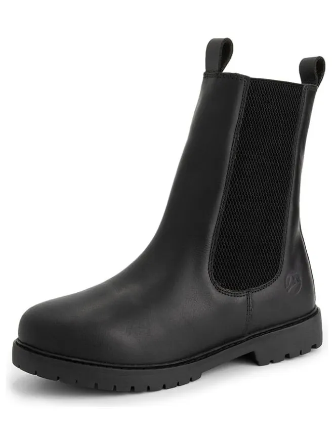 TRAVELIN' Stiefeletten^Leder-Chelsea-Boots "Herning" in Schwarz
