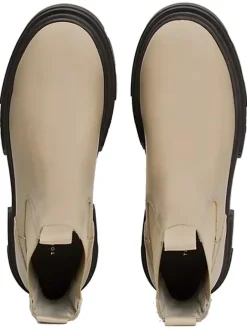 Tommy Hilfiger Shoes Stiefeletten^Leder-Chelsea-Boots in Beige