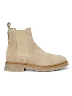 Leder-Chelsea-Boots in Beige>Marc O'Polo Shoes New