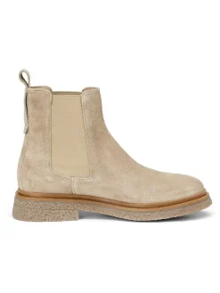Leder-Chelsea-Boots in Beige><noscript><img width=
