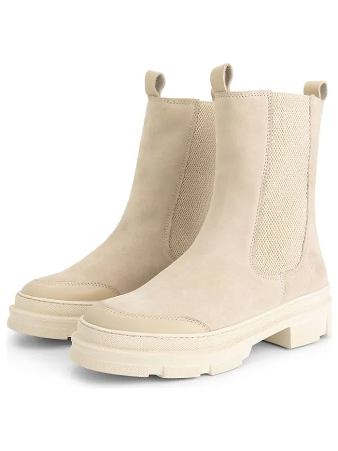 TRAVELIN' Stiefeletten^Leder-Chelsea-Boots in Beige