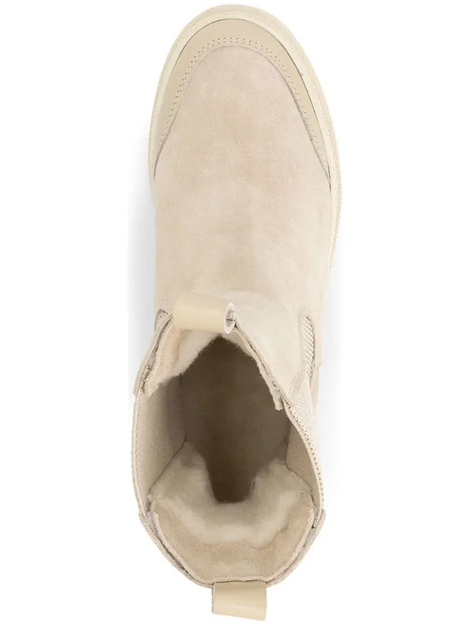 TRAVELIN' Stiefeletten^Leder-Chelsea-Boots in Beige