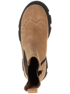lamino Stiefeletten·Chelsea Boots^Leder-Chelsea-Boots in Beige