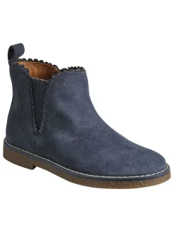 Leder-Chelsea-Boots in Blau>vertbaudet Best