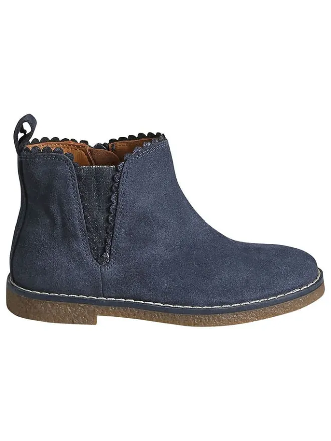 Leder-Chelsea-Boots in Blau>vertbaudet Best