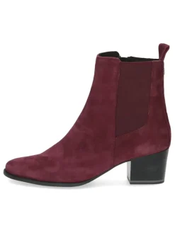 Leder-Chelsea-Boots in Bordeaux>Caprice Best