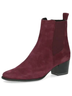 Leder-Chelsea-Boots in Bordeaux>Caprice Best