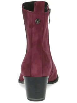 Leder-Chelsea-Boots in Bordeaux><noscript><img width=