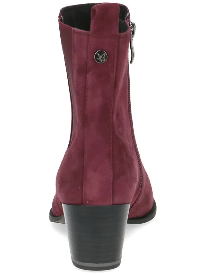 Leder-Chelsea-Boots in Bordeaux>Caprice Best