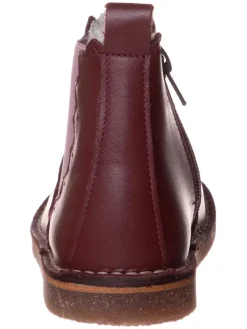 kmins Stiefeletten·Chelsea Boots^Leder-Chelsea-Boots in Bordeaux