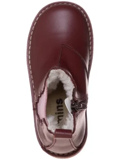 kmins Stiefeletten·Chelsea Boots^Leder-Chelsea-Boots in Bordeaux
