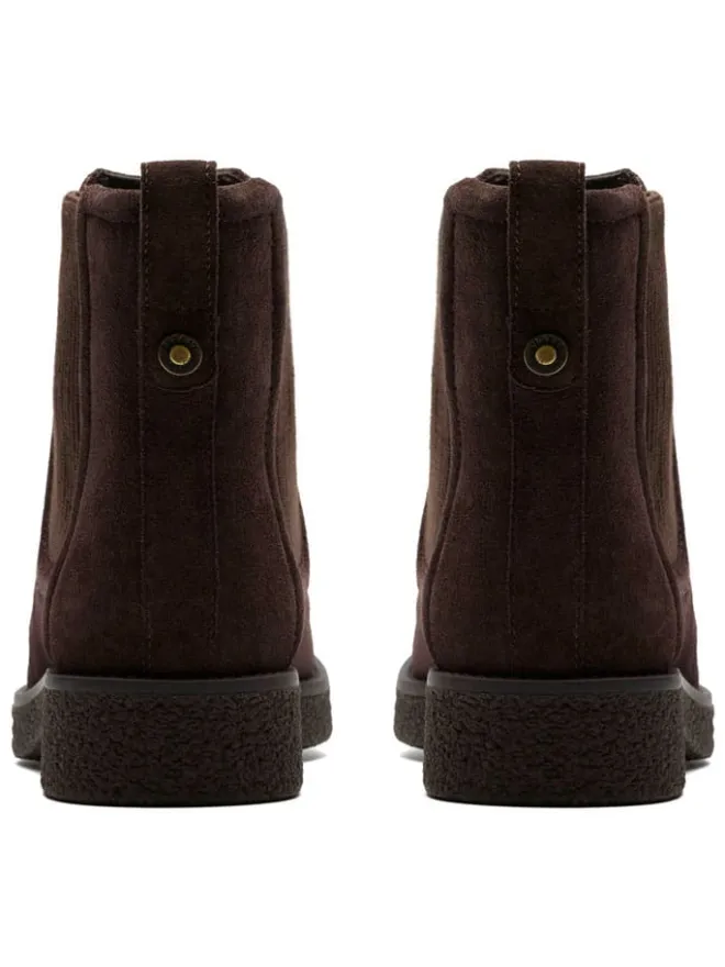 Clarks Stiefeletten^Leder-Chelsea-Boots in Braun