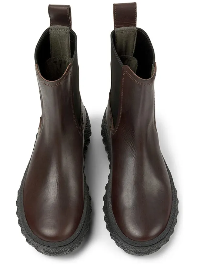 Camper Stiefeletten^Leder-Chelsea-Boots in Braun