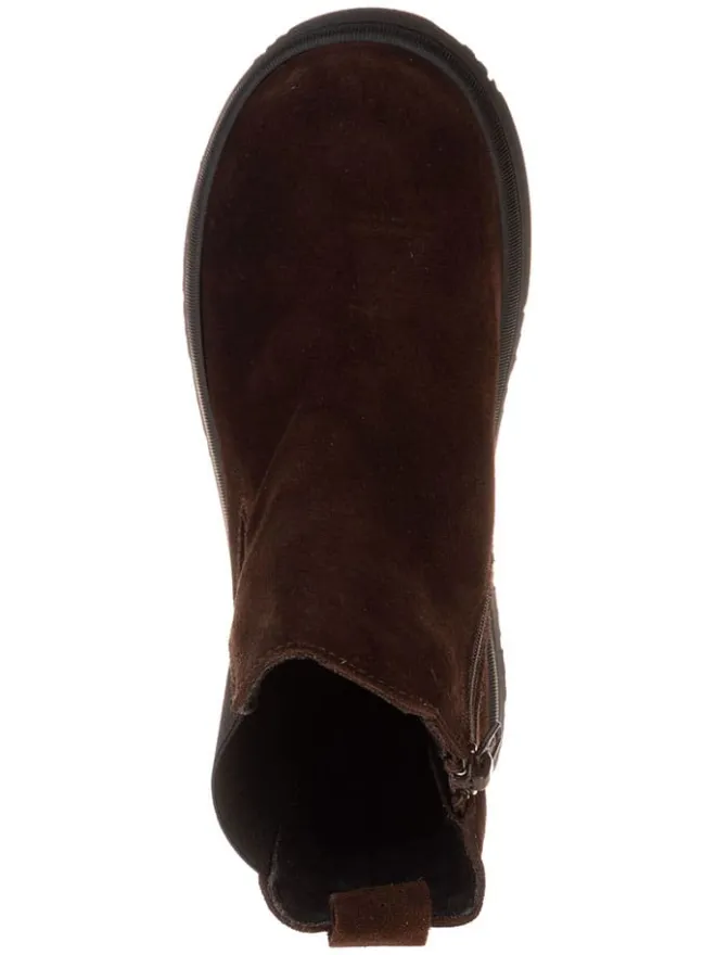 Leder-Chelsea-Boots in Braun>lamino Best