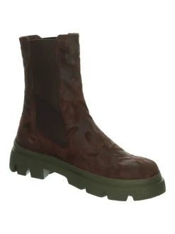 Leder-Chelsea-Boots in Braun><noscript><img width=
