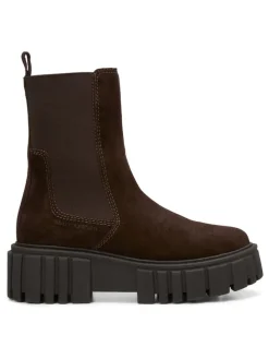 Marc O'Polo Shoes Stiefeletten^Leder-Chelsea-Boots in Braun