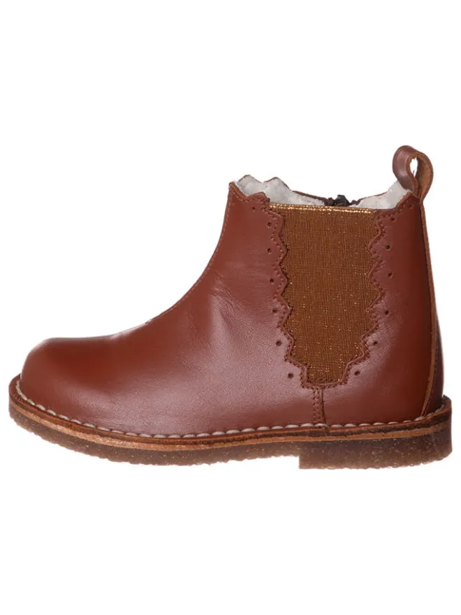 kmins Stiefeletten·Chelsea Boots^Leder-Chelsea-Boots in Braun