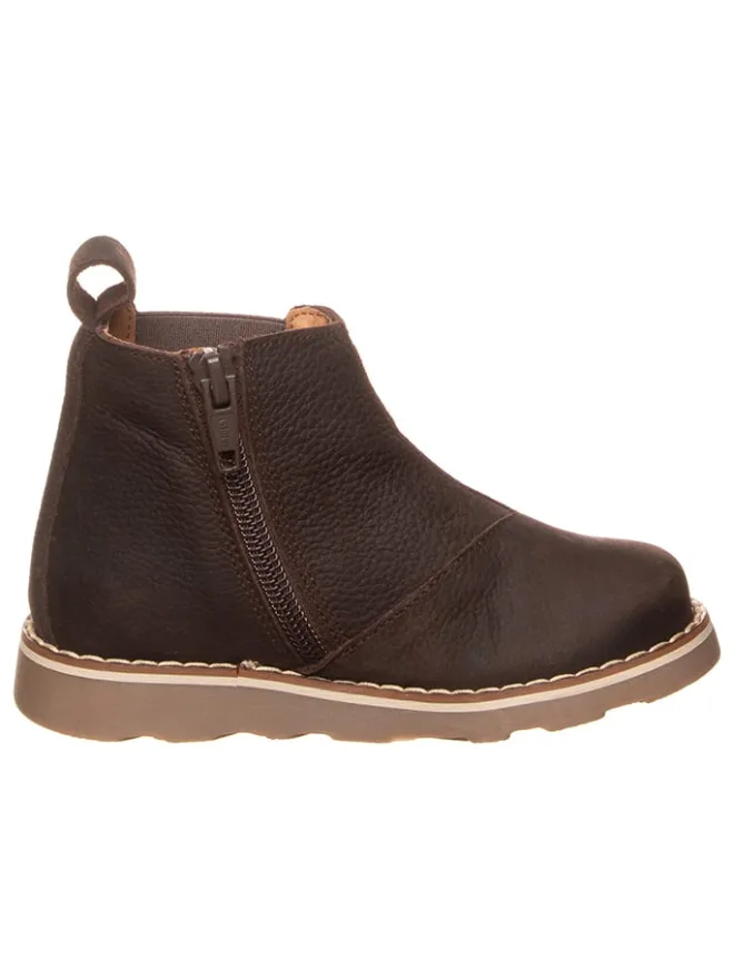 Leder-Chelsea-Boots in Braun>El Naturalista Online