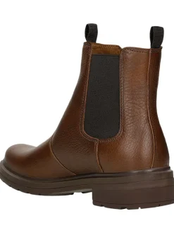 Leder-Chelsea-Boots in Braun><noscript><img width=