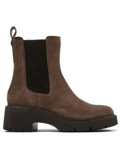 Leder-Chelsea-Boots in Braun>Camper Clearance