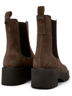 Leder-Chelsea-Boots in Braun><noscript><img width=