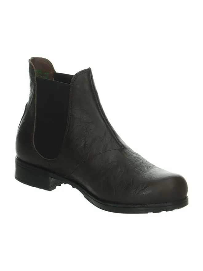 Think! Stiefeletten^Leder-Chelsea-Boots in Braun