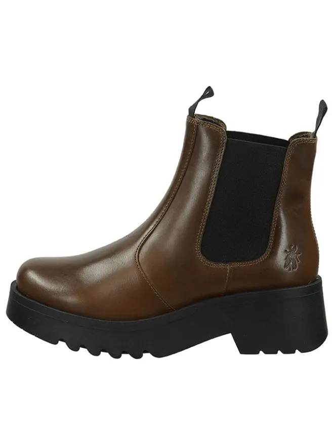 Leder-Chelsea-Boots in Braun>Fly London Best