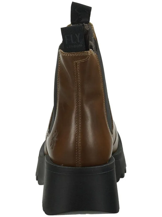 Leder-Chelsea-Boots in Braun>Fly London Best