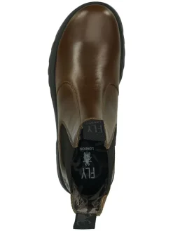 Leder-Chelsea-Boots in Braun><noscript><img width=