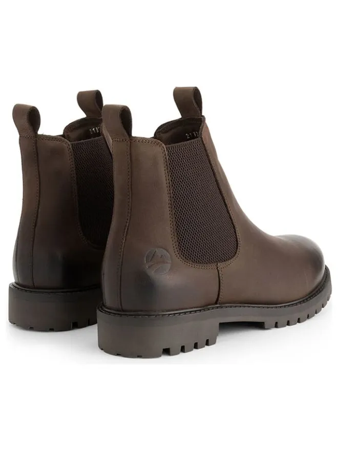 Leder-Chelsea-Boots in Braun>TRAVELIN' Online
