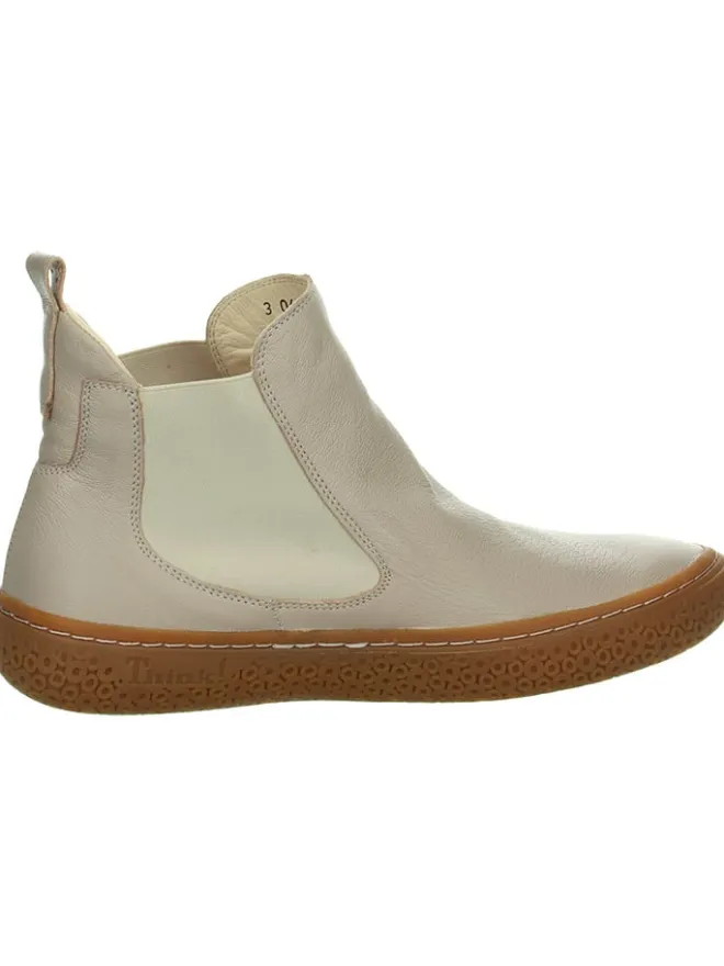 Think! Stiefeletten^Leder-Chelsea-Boots in Creme