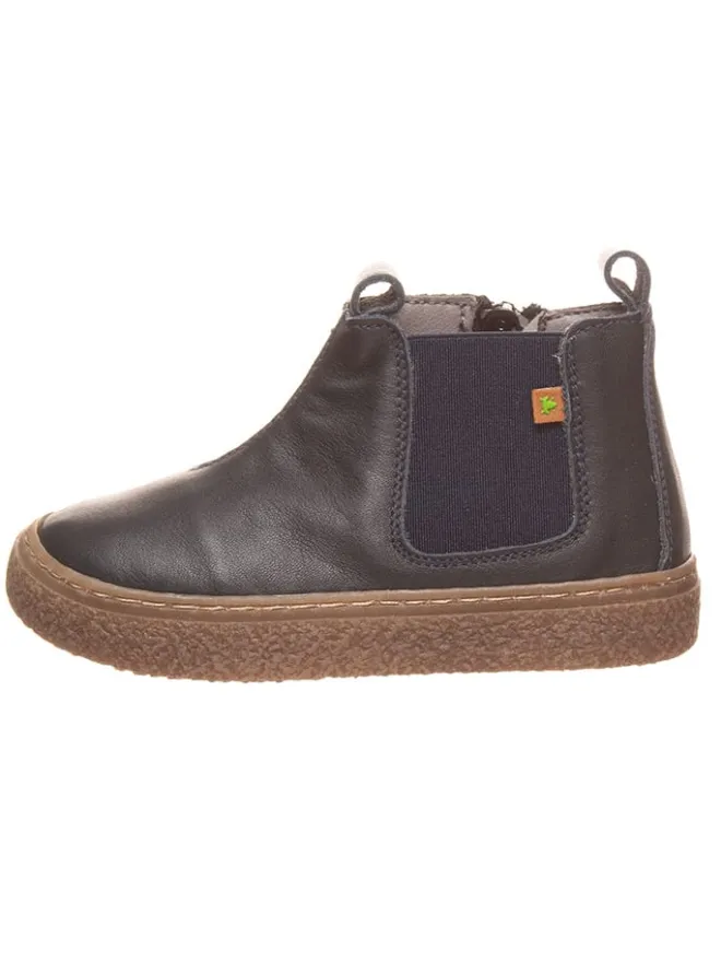 Leder-Chelsea-Boots in Dunkelblau>El Naturalista New