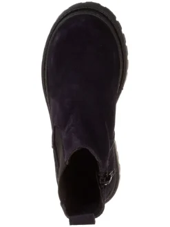 Leder-Chelsea-Boots in Dunkelblau><noscript><img width=
