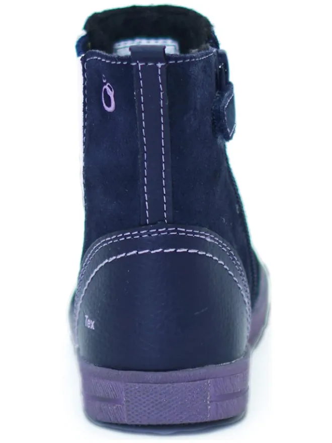Leder-Chelsea-Boots in Dunkelblau>lamino Outlet