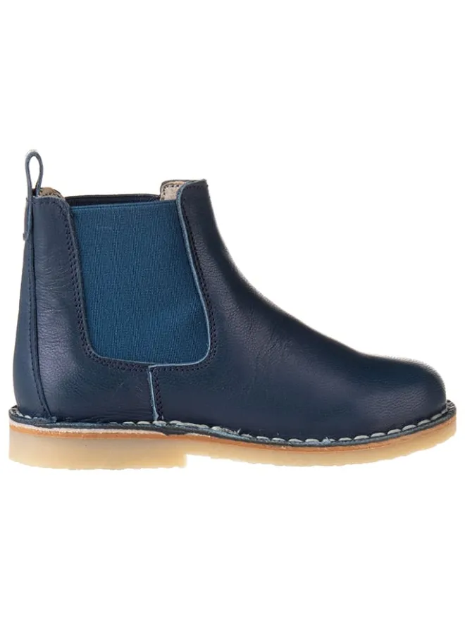 kmins Stiefeletten·Chelsea Boots^Leder-Chelsea-Boots in Dunkelblau