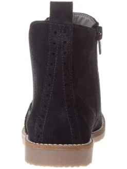 Leder-Chelsea-Boots in Dunkelblau><noscript><img width=