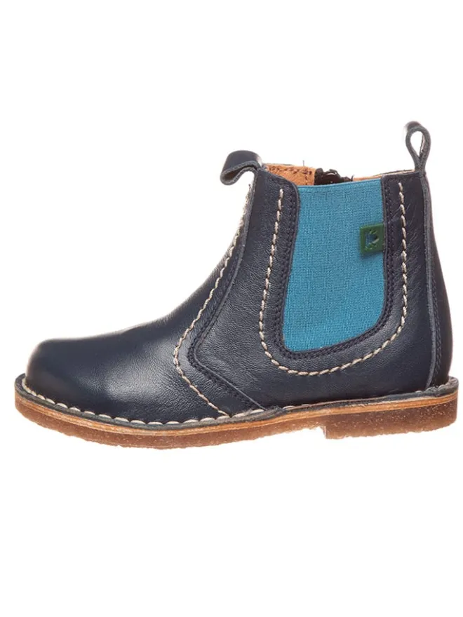 El Naturalista Stiefeletten·Chelsea Boots^Leder-Chelsea-Boots in Dunkelblau