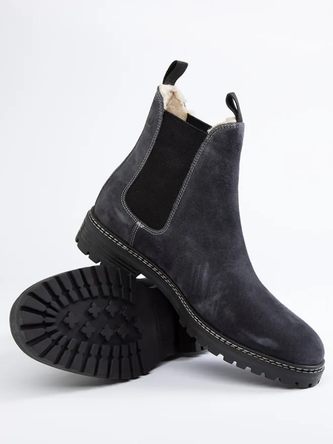 PAUL VESTERBRO Stiefel & Boots^Leder-Chelsea-Boots in Dunkelblau